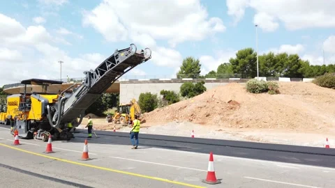 Road Work Construction Stock Footage 132518008