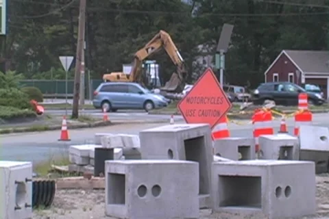 Road Work Stock Footage 8541546