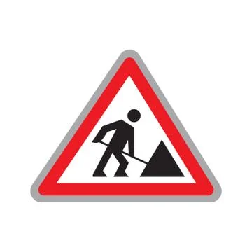 Road work icon or logotype Stock-Illustration