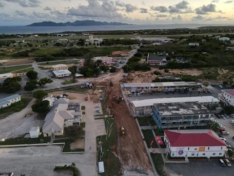 Road work over-sight Stock Photos