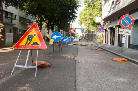 Road work Stock Photos