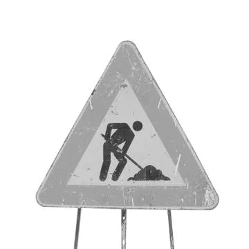Road work sign Stock Photos