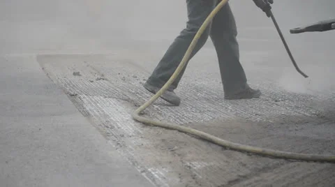 Road worker preparing surface Stock-Footage 24821703