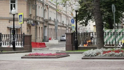 Road workers Stock Footage 78610856