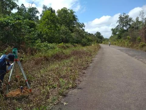 Road working dokumentation Stock Photos