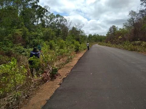 Road working dokumentation Stock Photos