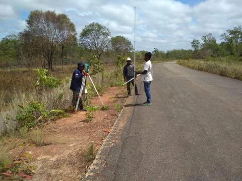 Road working dokumentation Stock Photos
