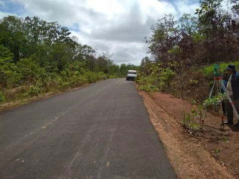 Road working dokumentation Stock Photos