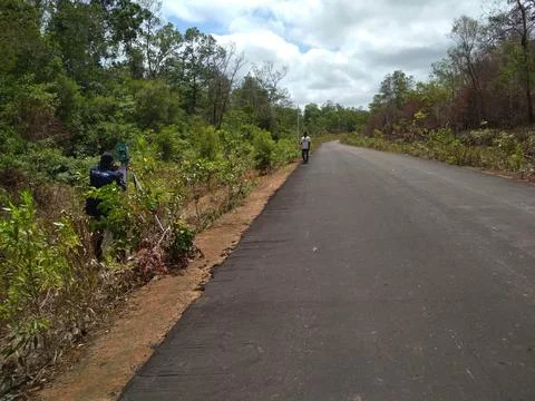 Road working dokumentation Stock Photos