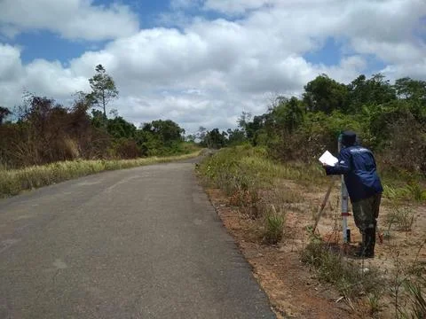 Road working dokumentation Stock Photos