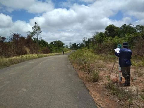 Road working dokumentation Stock Photos