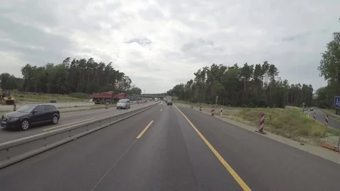 Road works Stock Footage 77298564