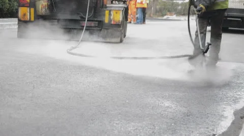 Road works machinery Stock Footage 24821868