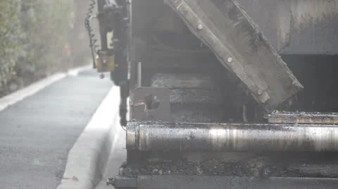 Road works machinery at work Stock-Footage 24822061