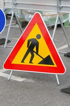 Road works Stock Photos