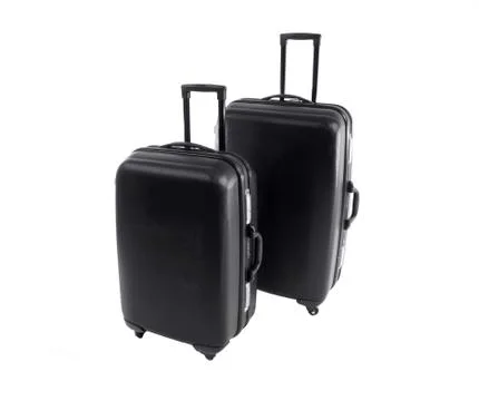 Road worn suitcases Stock Photos