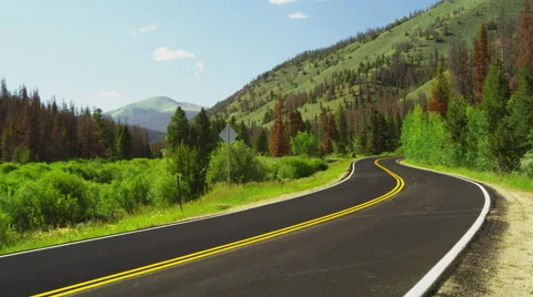 On the Road to Wyoming Video stock 50954096