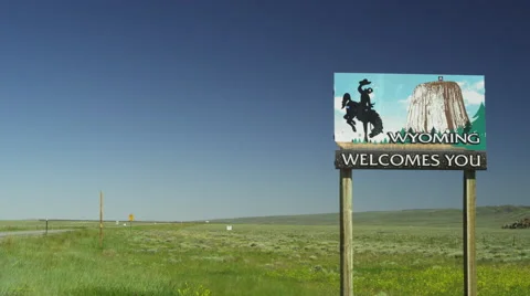 On the Road to Wyoming 스톡 동영상 50954102