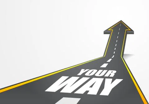Road yourway Stock Illustration