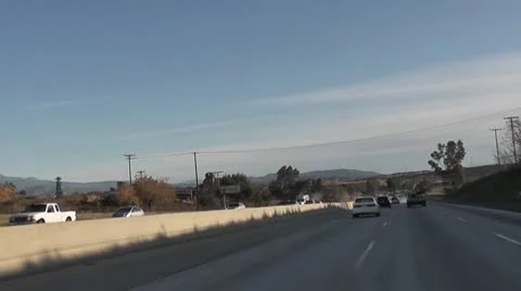 ROAD2LA-0008 TIMELAPSE DRIVING POV Stock Footage 10712810