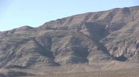 ROAD2LA-0014 DESERT MOUNTAIN PANORAMA Stock Footage 10712897