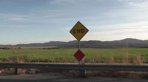 ROAD2PALMSPRINGS-0006 THE END Stock Footage 10709853