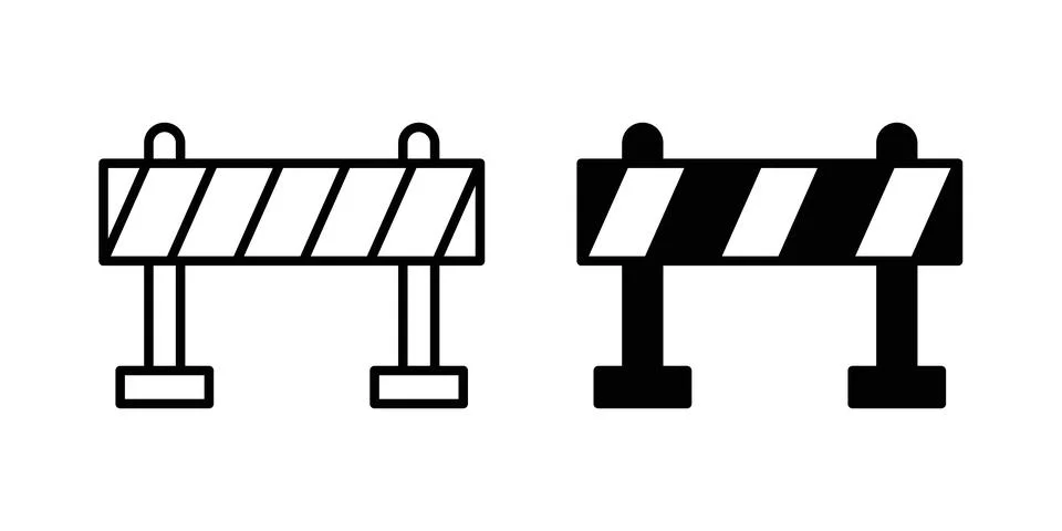 Roadblock icon graphic design. web icons vectors Stock Illustration