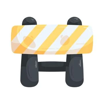 Roadblock Stock Illustration