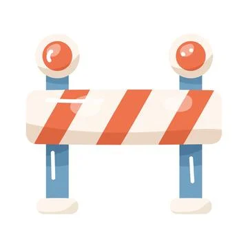 Roadblock Stock Illustration
