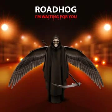 RoadHog Ilustration Illustrazione stock