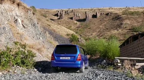 Off Roading in a 4x4 Stock Footage 56593357