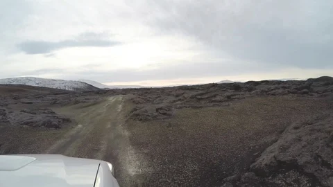 Off roading in the Iceland highlands Stock Footage 91217989