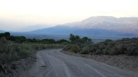 Off Roading Jeep Turning Corner On Desert Dirt Road Stock Footage 52554970