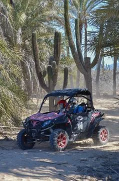Off-Roading in the Mexico Desert 스톡 사진