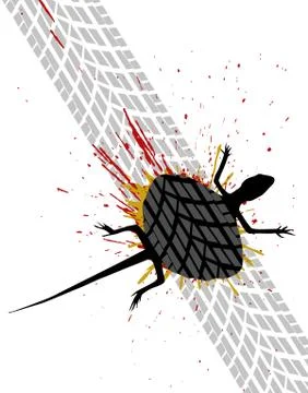 Roadkill Stock Illustration