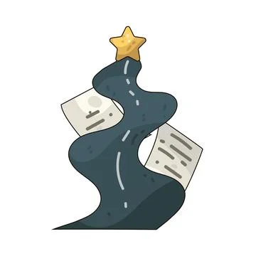 Roadmap Goal illustration Stock Illustration