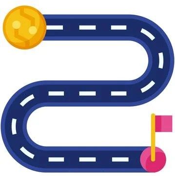 Roadmap icon, DeFi related vector illustration Stock Illustration
