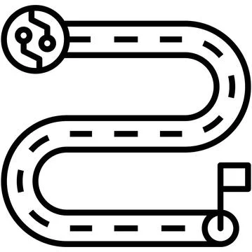 Roadmap icon, DeFi related vector illustration Stock Illustration