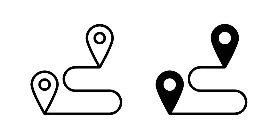 Roadmap icon illustration vector, icon set for apps Stock Illustration