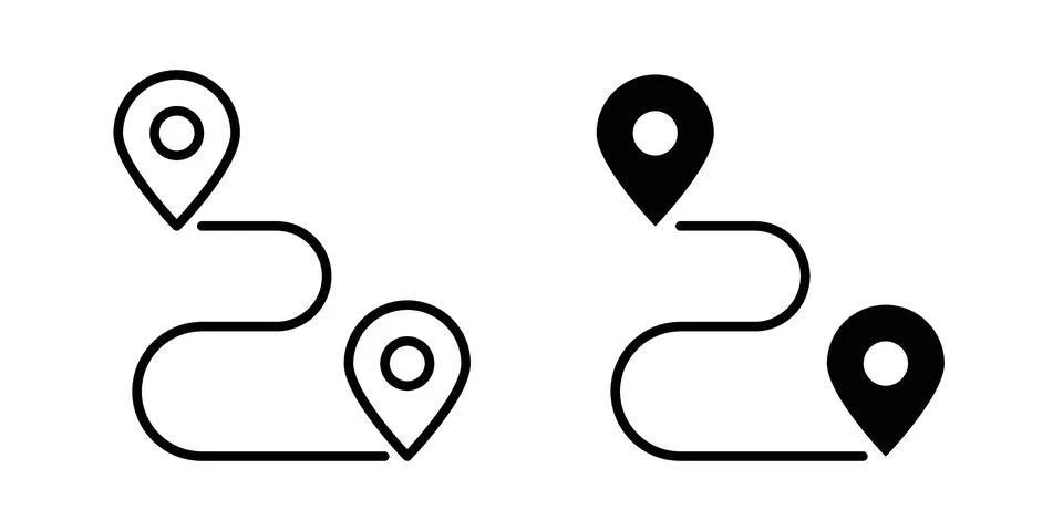 Roadmap icon vector, illustration icon set Stock Illustration