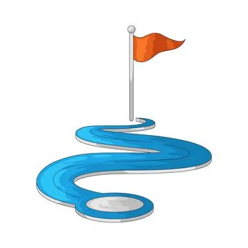 Roadmap illustration 스톡 일러스트