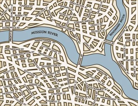 Roadmap to success Stock-Illustration