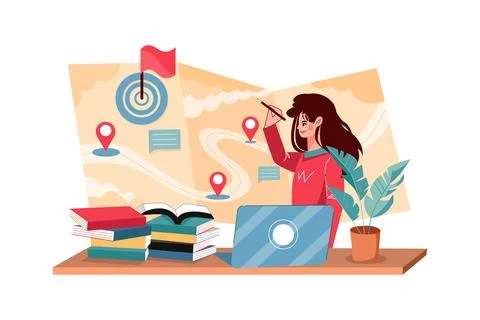 Roadmapping 스톡 일러스트