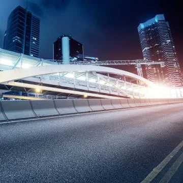 Roads and cities Stock Photos