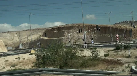 Roads and crossing through the window of bus Stock-Footage 39702521