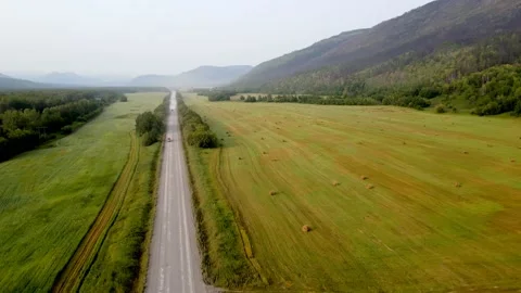 Roads and fields of agriculture Vídeo Stock 168179300