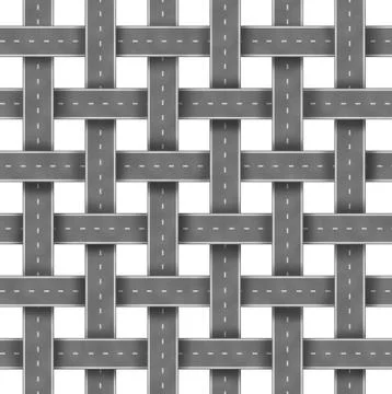 Roads and street pattern Ilustración de archivo