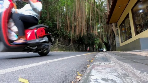 On the roads on the bike. Stock Footage 102059107