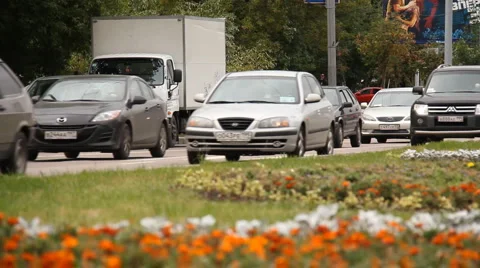 Roads of the city Stock Footage 6613546