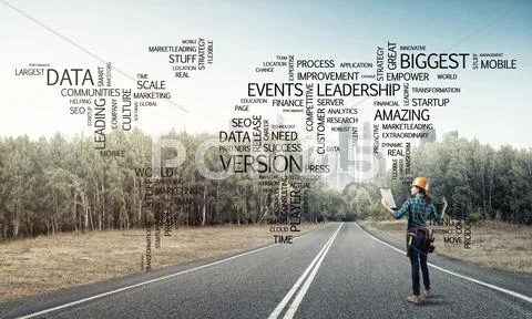 Roads connect the world Stock Photos